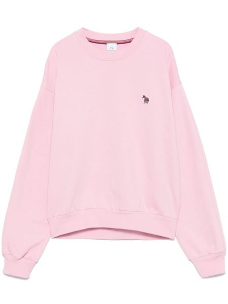 Zebra desenli sweatshirt Ps Paul Smith pembe