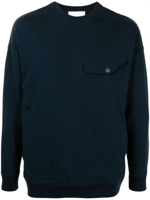 Sweatshirt mit rundhalsausschnitt aus baumwoll Ports V blau