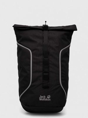 Plecak z nadrukiem Jack Wolfskin czarny