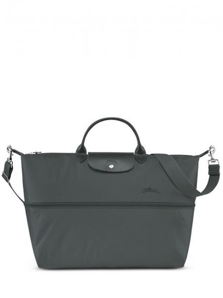 Нейлоновая дорожная сумка Longchamp зеленая
