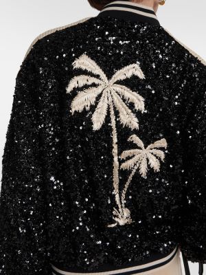 Giacca bomber Palm Angels nero