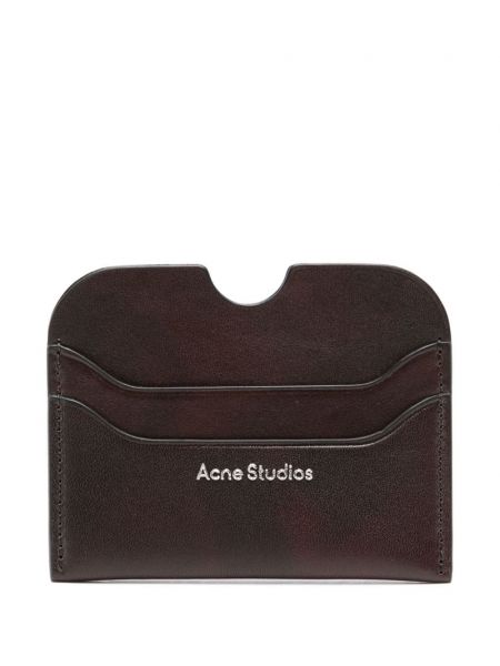 Nahka lompakko Acne Studios ruskea