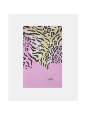 Bufanda con estampado animal print Liu Jo violeta
