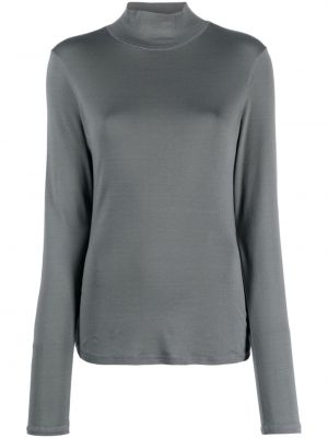 Bavlněné tričko Lemaire šedé