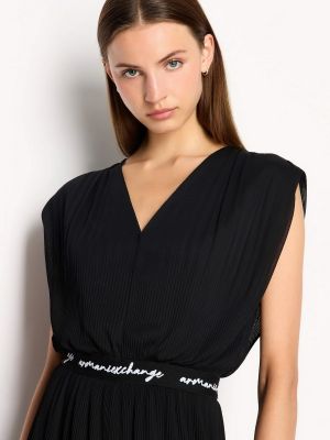 Сукня міді Armani Exchange чорна