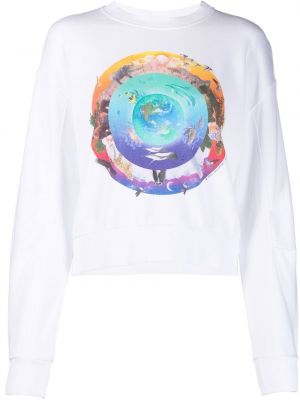 Sweatshirt mit print Stella Mccartney weiß