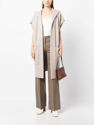 Pletený kabát Lisa Yang béžový