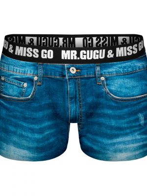 Boxerky Mr. Gugu & Miss Go modrá
