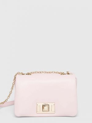 Bőr táska Furla rózsaszín