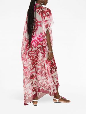 Kleid mit print Dolce & Gabbana rot