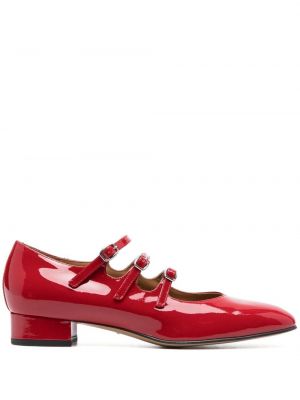 Pantofi cu toc din piele de lac Carel Paris roșu