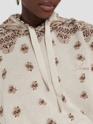 Raštuotas medvilninis džemperis su gobtuvu Amiri