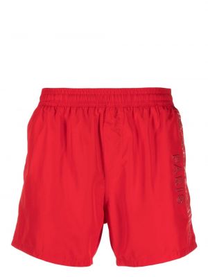 Trykt shorts Balmain rød