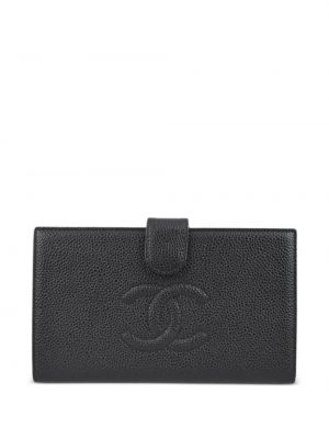 Portefeuille en cuir Chanel Pre-owned noir