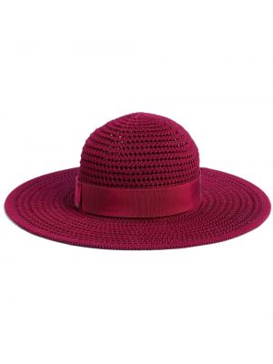 Памучна шапка Gucci червено