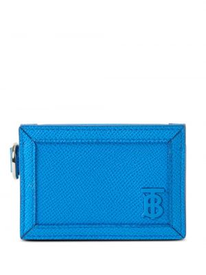 Kožená peňaženka Burberry modrá
