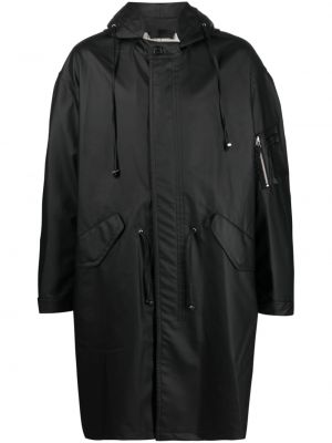 Parka con stampa Helmut Lang nero