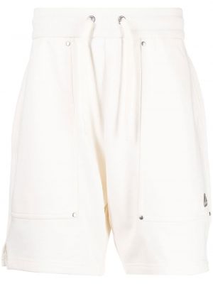 Shorts de sport en coton Moose Knuckles blanc