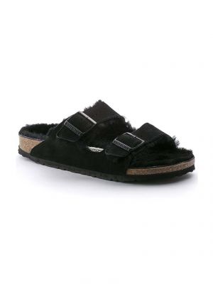 Copati iz semiša Birkenstock črna