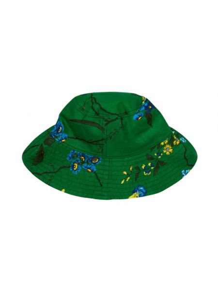 Sombrero de flores con estampado Erdem verde