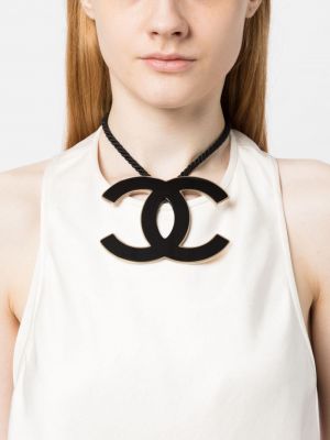 Pendentif oversize Chanel Pre-owned noir