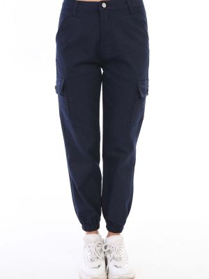 Карго панталони с джобове Bi̇keli̇fe синьо