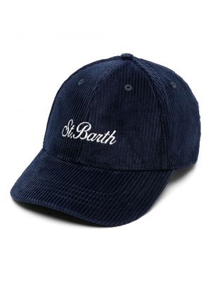 Cappello con visiera ricamato Mc2 Saint Barth blu
