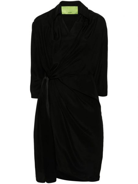 Hodvábne šaty Gauge81 čierna