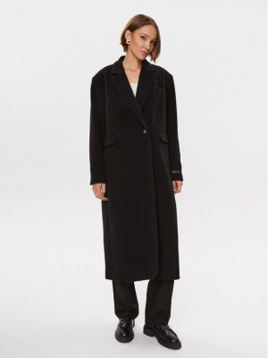 Oversized vlnený kabát Birgitte Herskind čierna