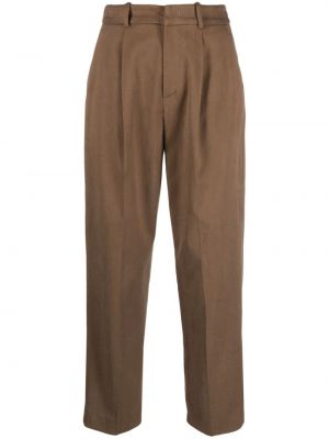 Pantaloni din lyocell Pt Torino maro