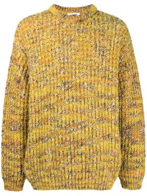 Džemperis ar apaļu kakla izgriezumu Ymc dzeltens