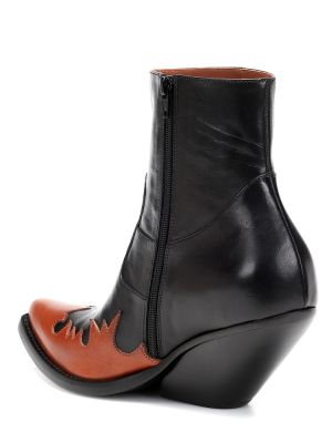 Ankle boots skórzane Vetements czarne