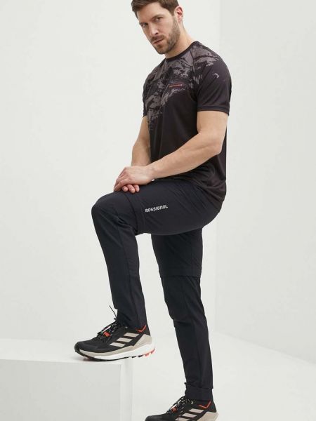 Koszulka z nadrukiem sportowa Rossignol czarna
