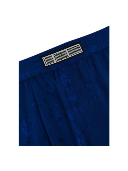 Pantalones rectos de viscosa Louis Gabriel Nouchi azul