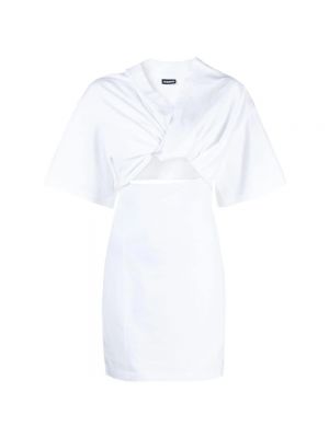 Mini robe en coton Jacquemus blanc