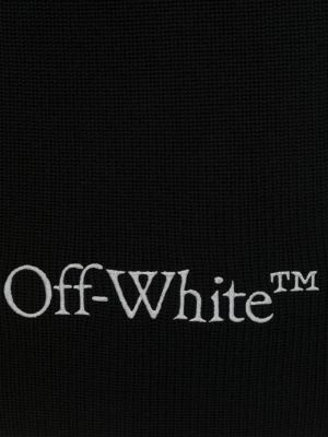 Vilnonis siuvinėtas šalikas Off-white