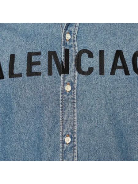 Koszula jeansowa Balenciaga Vintage niebieska