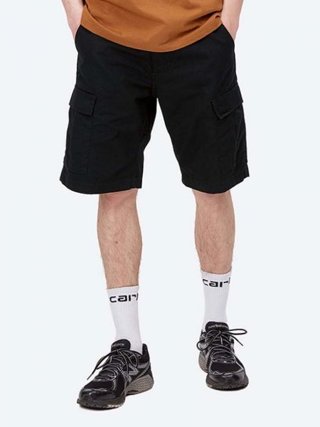 Pamučne kratke hlače Carhartt Wip crna