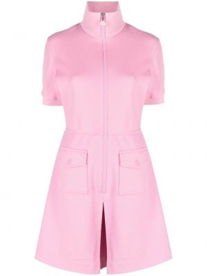 Mini šaty na zip Moncler růžové
