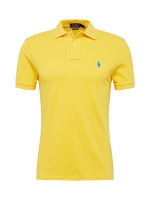 Polo slim fit in mesh Polo Ralph Lauren giallo