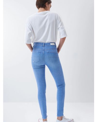 Priliehavé skinny fit džínsy Salsa Jeans modrá