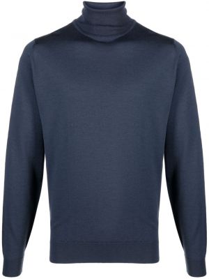 Džemper od merino vune John Smedley plava