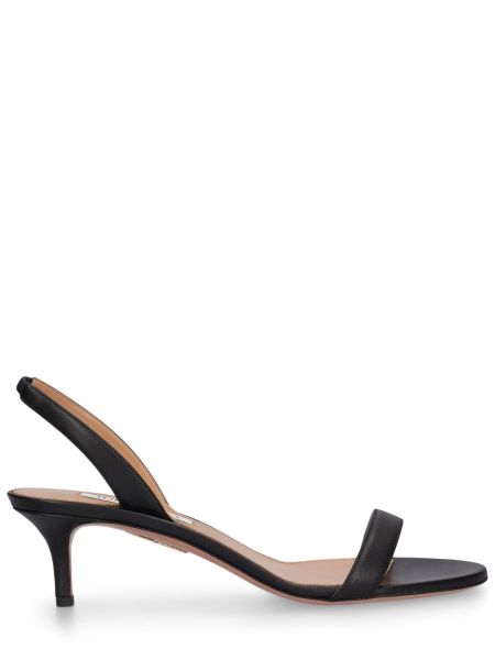 Slingback læder sandaler Aquazzura sort