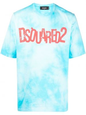 Тениска с принт с tie-dye ефект Dsquared2