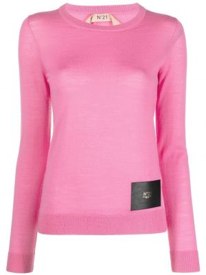 Вълнен пуловер N°21 розово