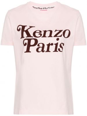 Raštuotas marškinėliai Kenzo rožinė