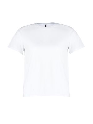 Adīti kokvilnas t-krekls Trendyol balts