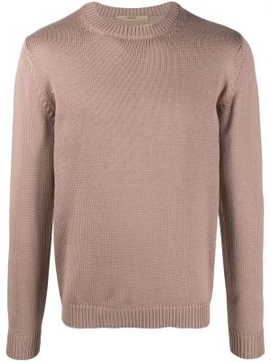 Плетен вълнен пуловер от мерино вълна Nuur розово