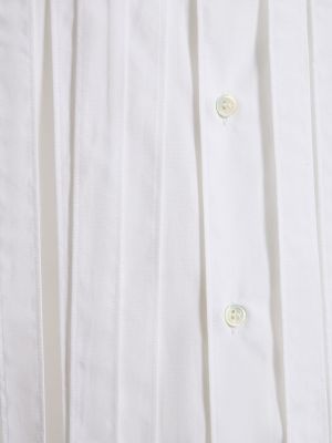 Cămașă cu franjuri din bumbac Comme Des Garçons Shirt alb
