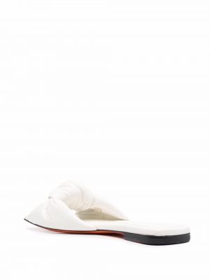 Kožené sandály Santoni bílé